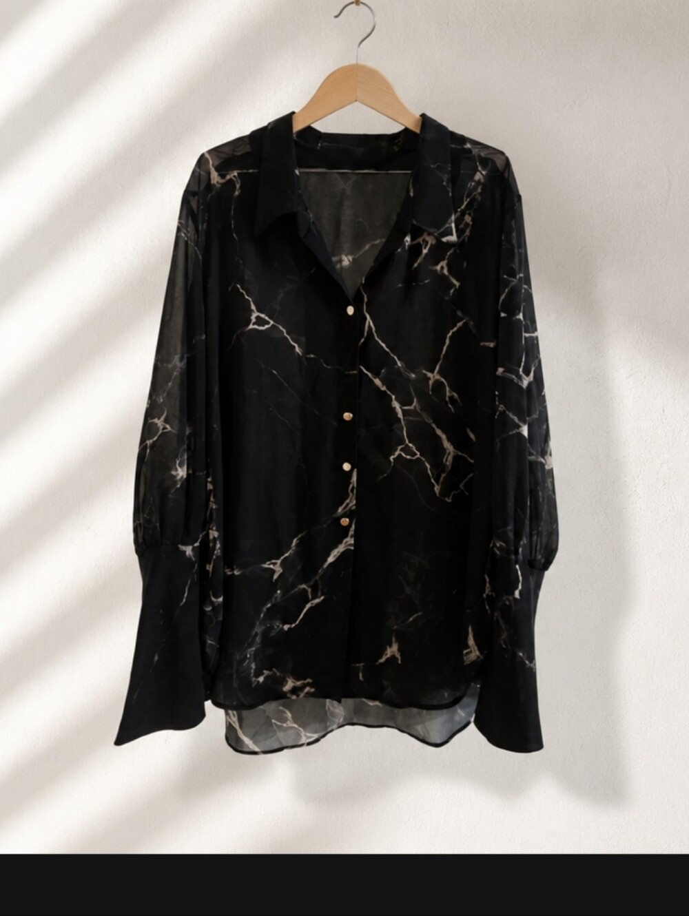 Iris Setlakwe Long Sleeve Sheer Button Down